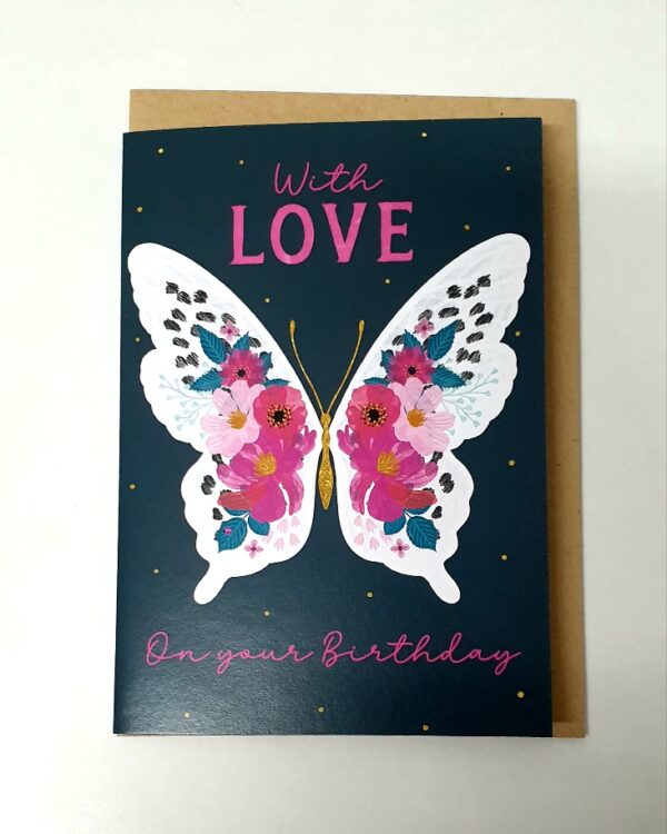 Birthday Card - Butterfly Design